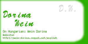 dorina wein business card